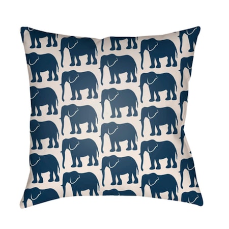 Lolita Elephant Poly Filled Pillow - 14 X 24 In.